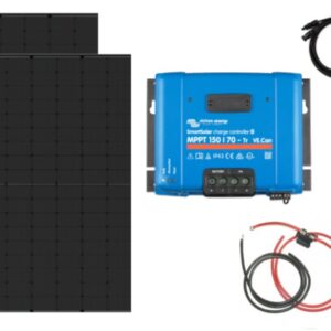 a solar panel with wires and cables